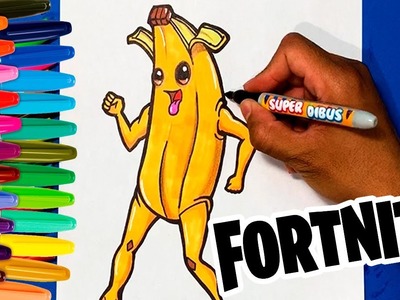 COMO DIBUJAR A LA BANANA DE FORTNITE PASO A PASO | How To Draw Peely From Fortnite