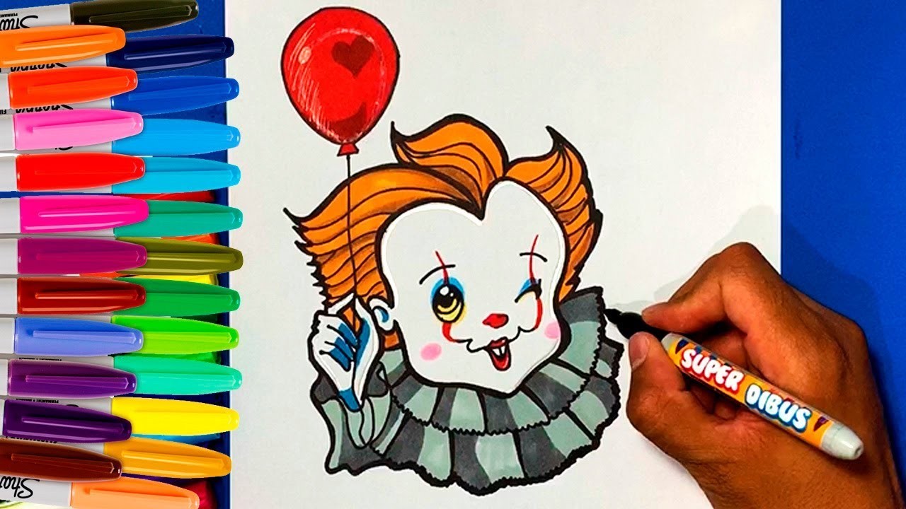 COMO DIBUJAR AL PAYASO PENNYWISE (ESO) | How to draw to Pennywise (IT)