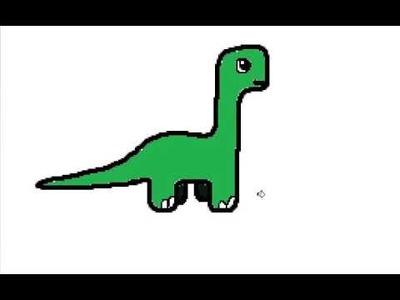 Como dibujar un dinosaurio. How to draw a dinosaur
