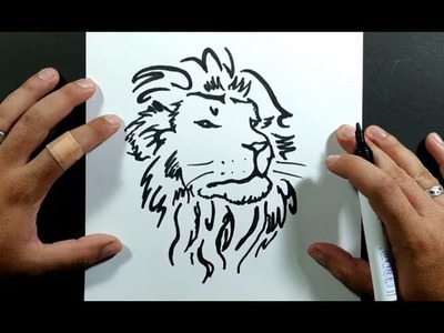 Como dibujar un leon paso a paso 7 | How to draw a lion 7