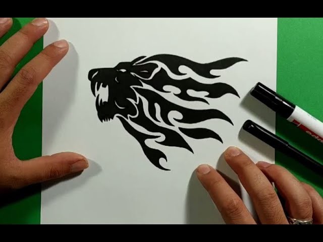 Como dibujar un leon paso a paso 8 | How to draw a lion 8