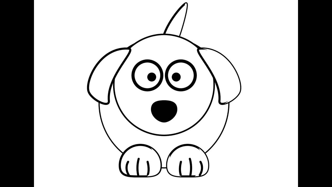 Como dibujar un perrito muy facil -  Como dibujar un perrito muy facil - cosa de niños