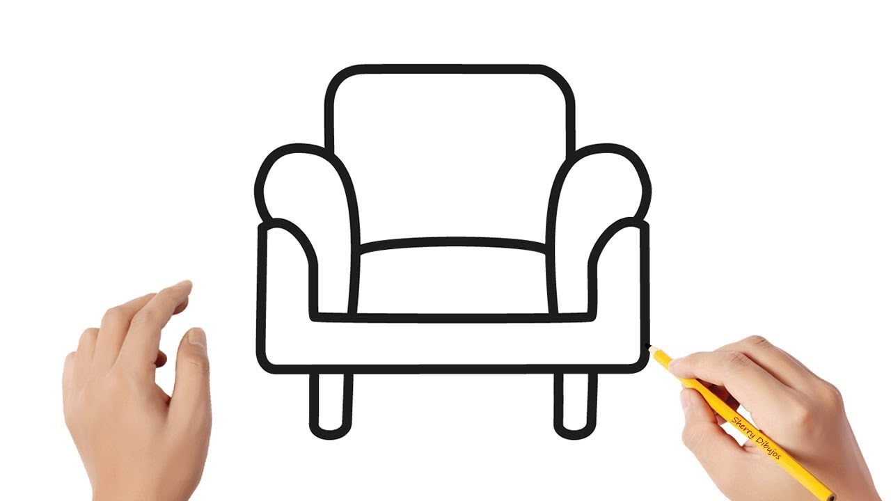 Cómo dibujar un sillón | Dibujos sencillos