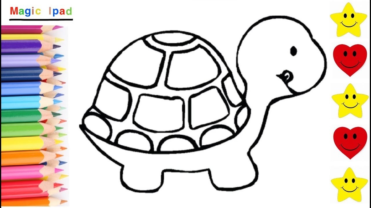 Como Dibujar una TORTUGA | dibujos para niños ????⭐ How to Draw a TURTLE | drawings for kids