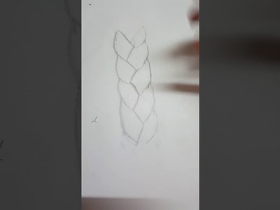 Como dibujar una trenza facil parte 1