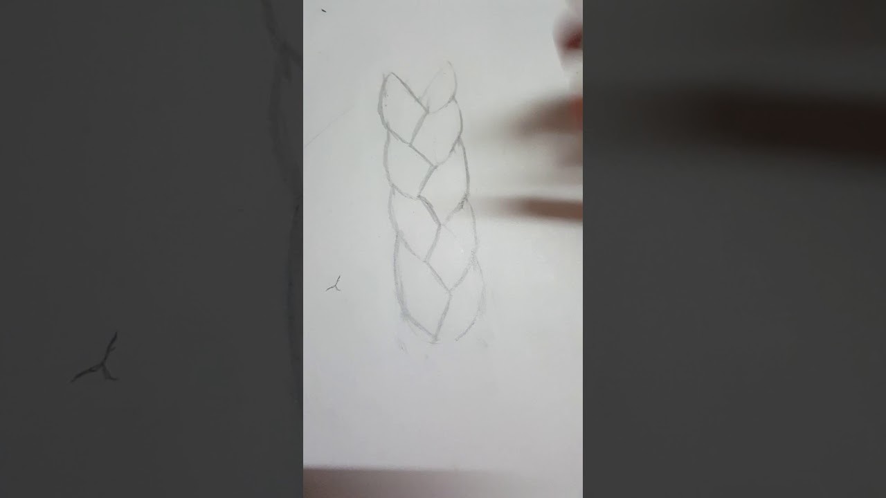 Como dibujar una trenza facil parte 1