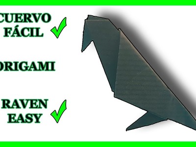 ▷Cómo hacer un CUERVO de Origami FÁCIL✅ | Papiroflexia PASO A PASO