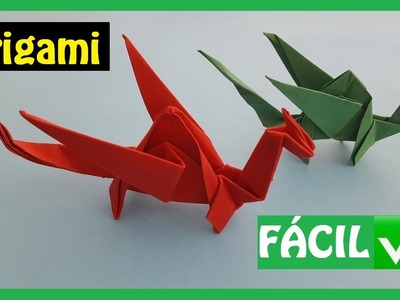 ▷ Cómo hacer un ???? DRAGÓN en Origami FÁCIL | Papiroflexia PASO A PASO✅