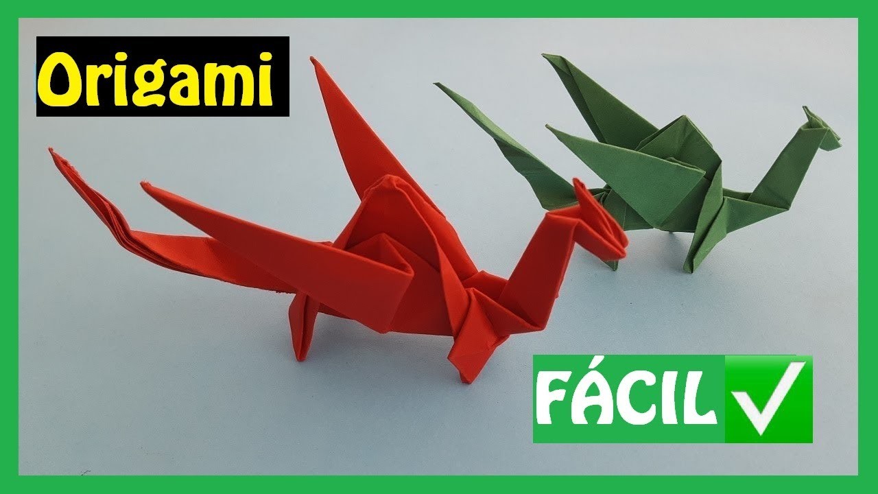 ▷ Cómo hacer un ???? DRAGÓN en Origami FÁCIL | Papiroflexia PASO A PASO✅