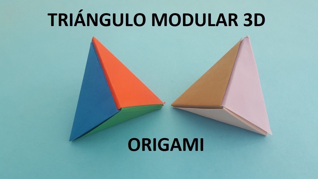 ▷ Cómo hacer un HEXAEDRO | 3 Piezas de Sonobe | Origami