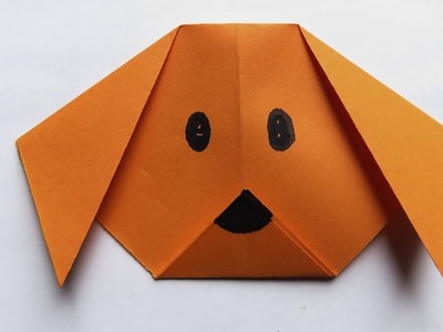 Como Hacer una Carita de Perro de Papel Fácil☺ORIGAMI! Paper Dog Face