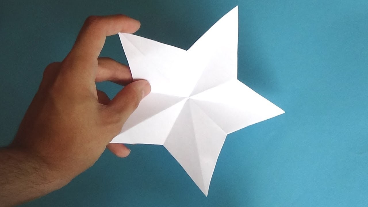 Como hacer una estrella de papel facil - origami