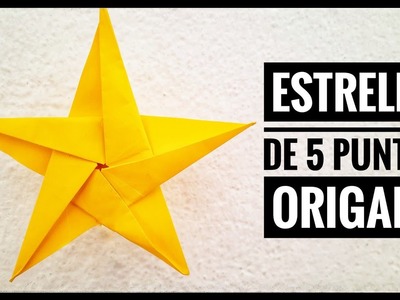 ▷ Cómo hacer una ⭐ ESTRELLA de papel de 5 PUNTAS | Origami FÁCIL ✅ | Estrellas de papel Origami