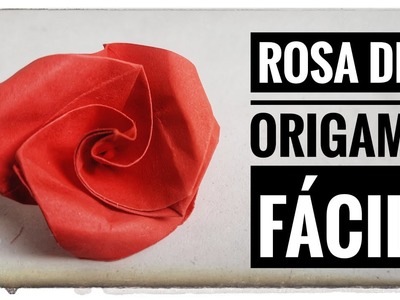 ▶ Cómo hacer una ???? ROSA en Origami FÁCIL ✅ | Rosa ???? de Papiroflexia