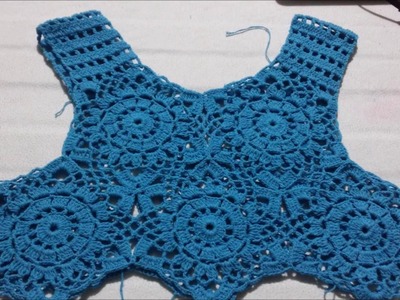 Cómo tejer Vestido, Blusa a Crochet con motivo Estrella 2.3
