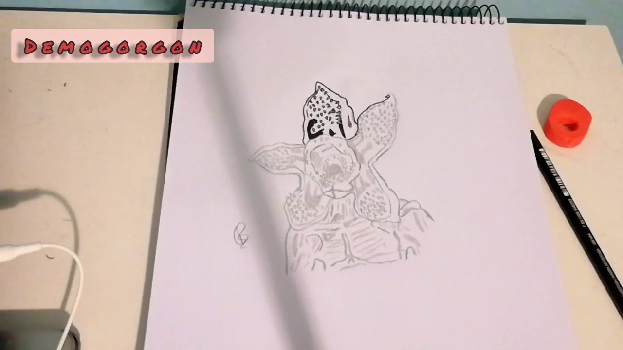 Dibujando al demogorgon.dibujos #5