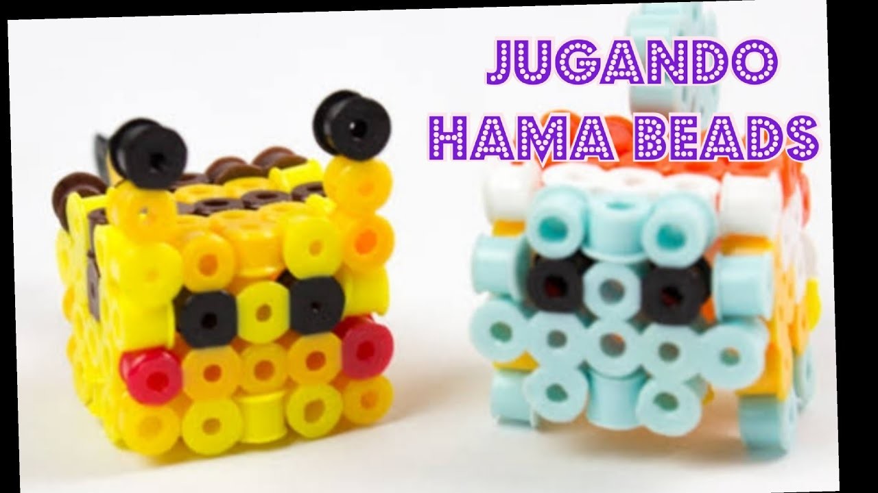 Jugando con hama beads. pikachu 3D