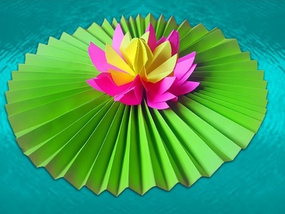 Nenúfar de papel | Flor de loto | Origami y papiroflexia