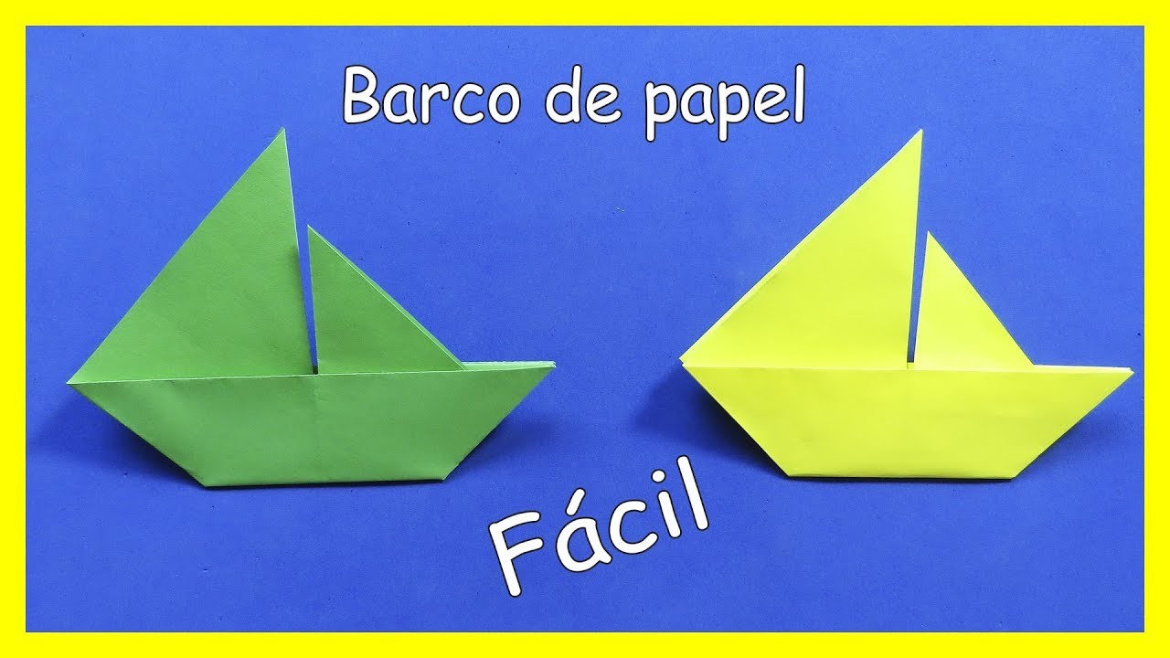 COMO HACER UN BARCO DE PAPEL FÁCIL