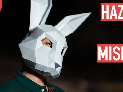 Cómo hacer una Máscara de Conejo con Papel o Cartulina en 3D | Plantillas para Imprimir