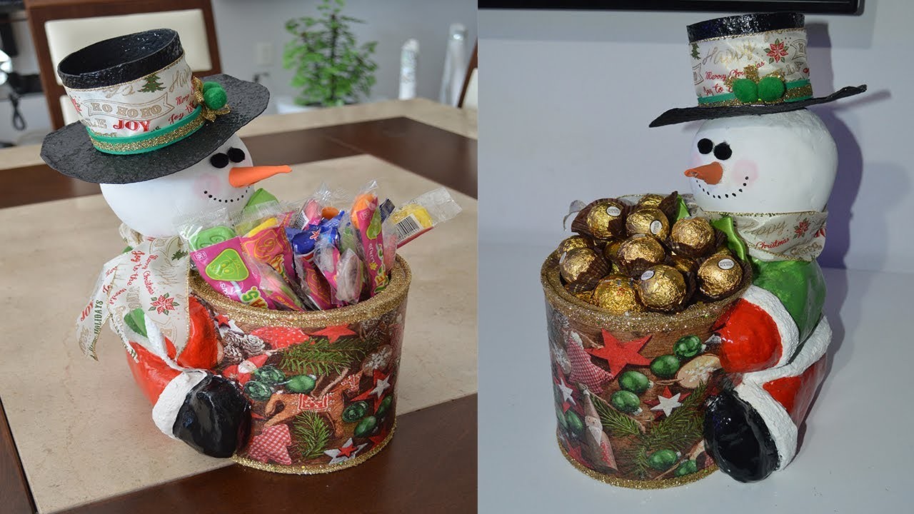 Dulcero Navideño- Christmas candy container- Suporte de doces de Natal