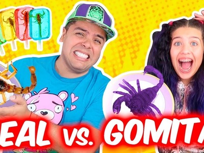 GOMITA vs COMIDA REAL ft Leyla Star ???? COMI UN ESCORPIÓN ???? | OSO ????