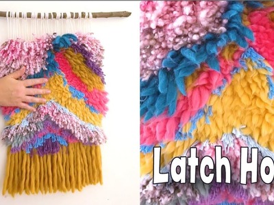 Idea para usar SOBRANTES de lanas: LATCH HOOKING (colgante o más) ????. Tejiendo Perú