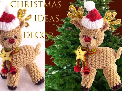 Ideas de Navidad Como hacer a Rodolfo el reno a crochet Easy Christmas ideas