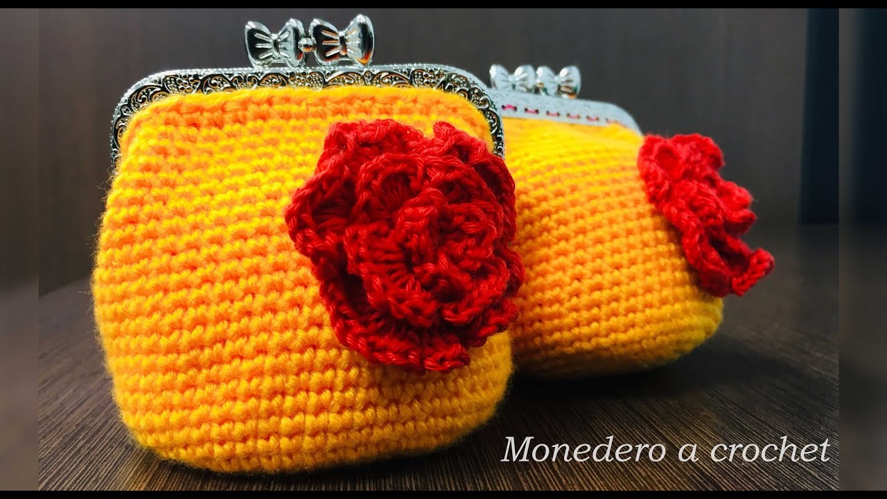 Monedero tejido a Crochet ♥♥♥