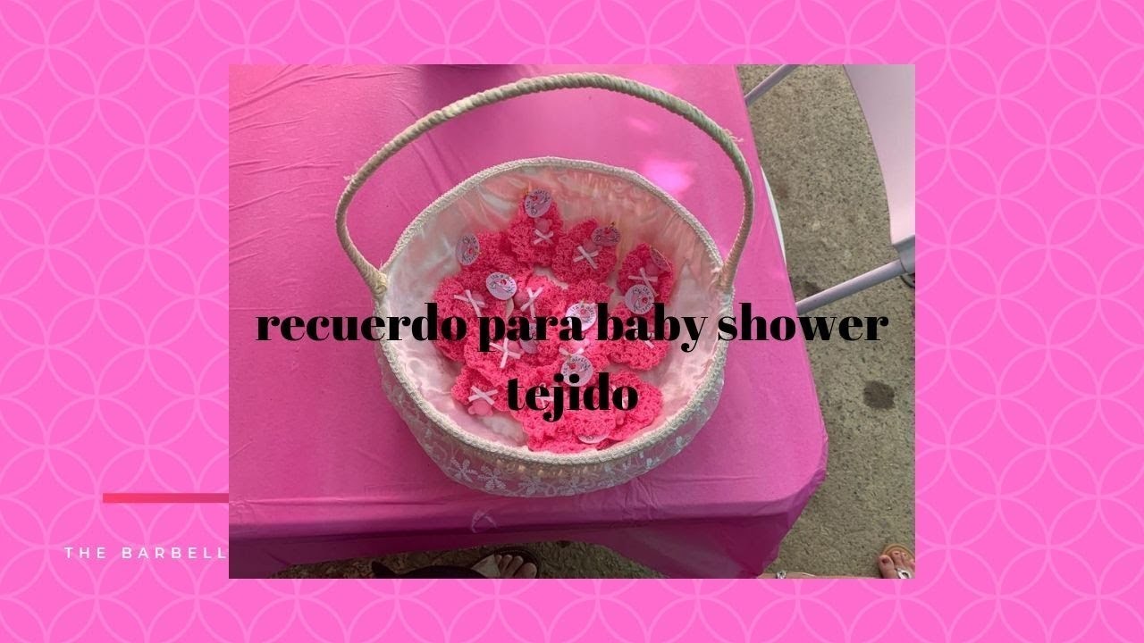RECUERDO DE BABY SHOWER TEJIDO