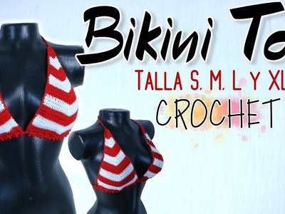 TOP CROCHET Ideal Para Bikinis | English Subtitles ????