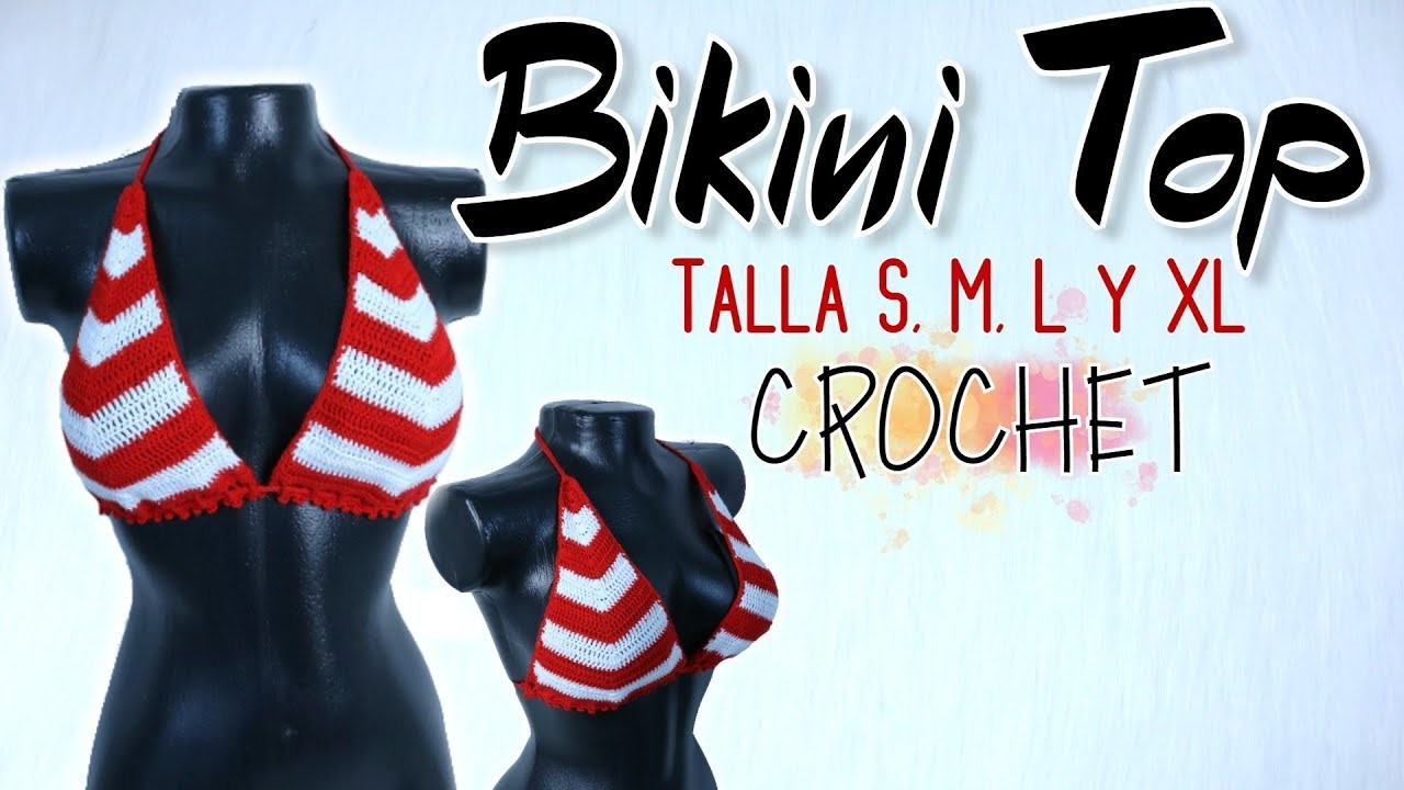 TOP CROCHET Ideal Para Bikinis | English Subtitles ????