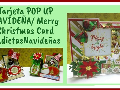 #tutorial ❄Tarjeta POP UP de Navidad.????Merry Christmas Card. #AdictasNavideñas????