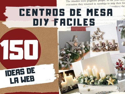 ???? 150 ideas de Centros de Mesa Navideño. Christmas Table Center.
