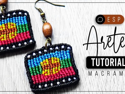 Aros Mapuche » ☀️ tutorial | como hacer aros de hilo | diy ● Earrings #176