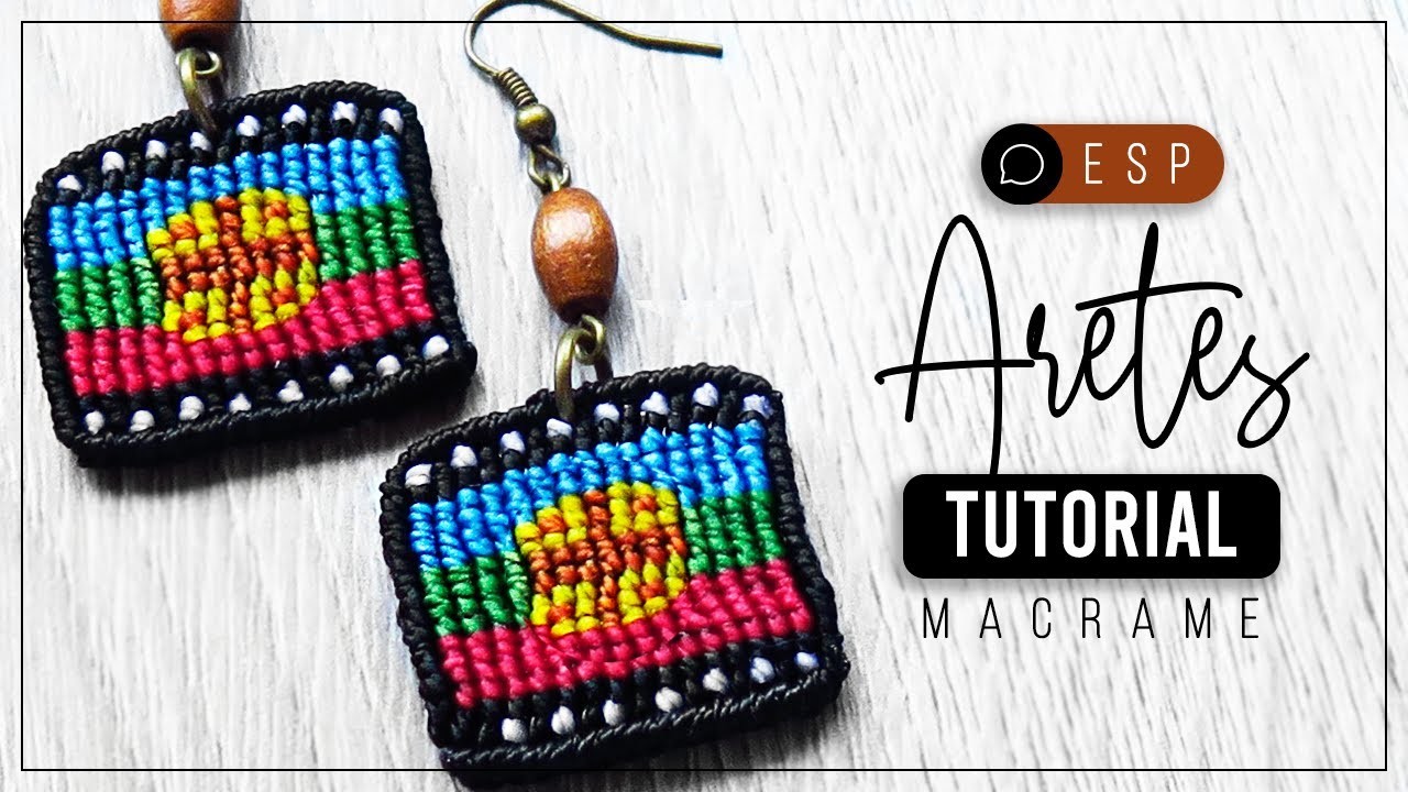 Aros Mapuche » ☀️ tutorial | como hacer aros de hilo | diy ● Earrings #176