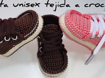 Botas tejidas a crochet| 3.6 Meses| Paso A Paso | Crochet Baby boots PATRÓN DE CROCHET