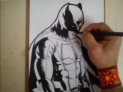 Como dibujar a Batman de batman vs superman. how to draw batman vs superman batman