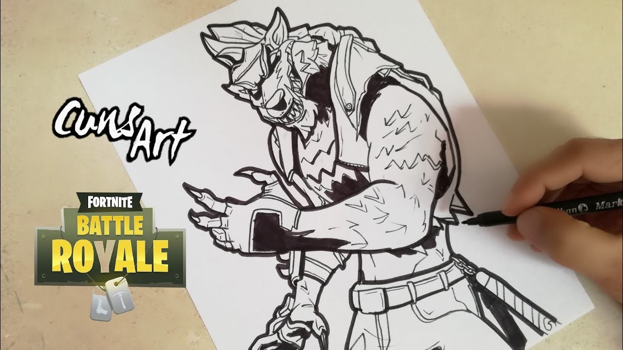 COMO DIBUJAR A LOBUNO | FORTNITE | how to draw werewolf
