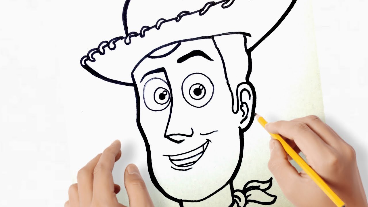 Como dibujar a Woody de Stoy Story 4 paso a paso