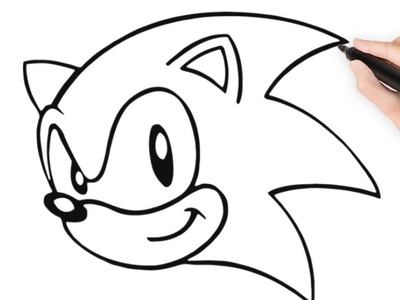 Como dibujar paso a paso a Sonic facil