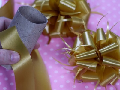 Como hacer moños con cinta - moños para regalo - gustavo gg - DIY