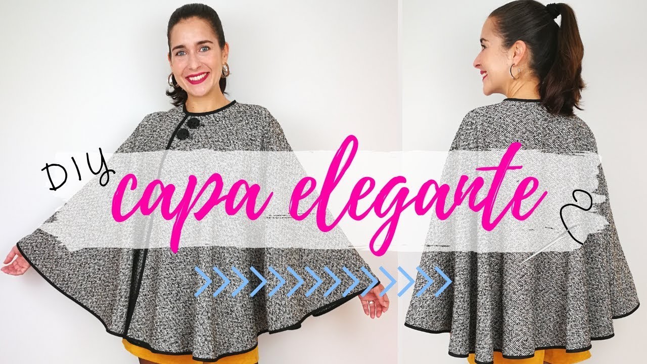 Cómo hacer una CAPA abrigo para mujer - DIY costura fácil y elegante