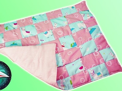 Coser manta para bebé | Con restos de tela | Manta para bebé con patchwork | Aprende costura