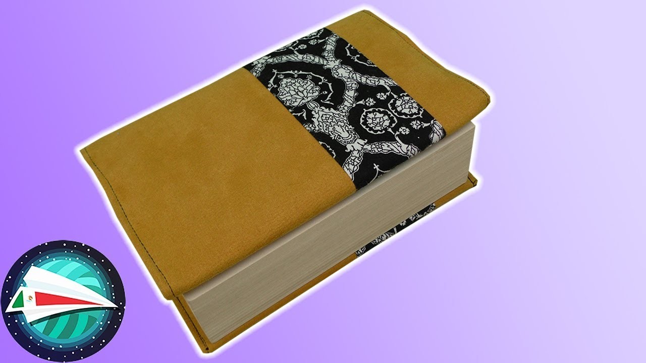 Coser una cubierta para libro fácil | Ideas para regalar | Sin molde | Aprende a coser