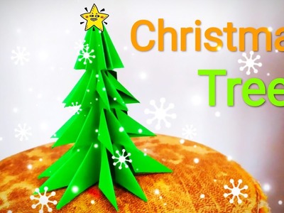 DIY | 3D Paper Christmas Tree |  How to make a 3D Xmas Tree tutorial | ????Árbol de navidad con papel