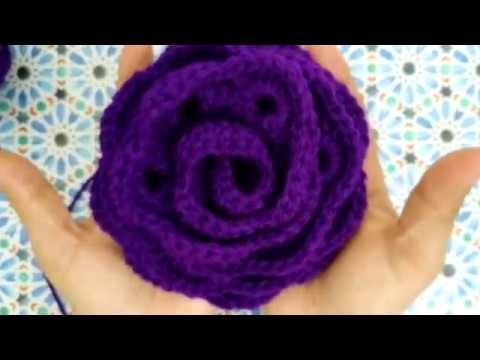 DIY Rosa de Crochet