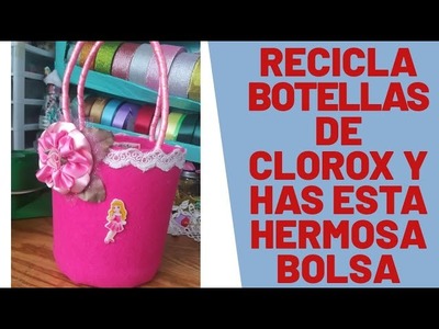 DIY. tutorial . reciclando botellas de clorox y detergente????????????