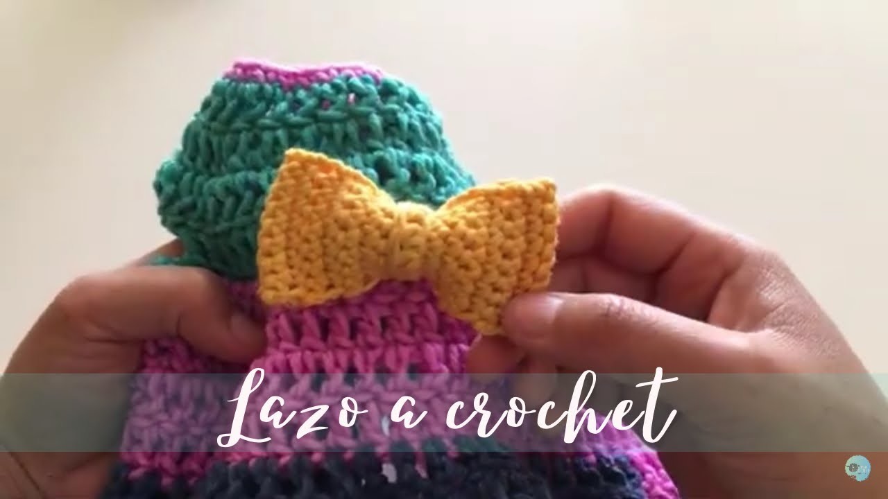 Lazo tejido a crochet paso a paso tutorial