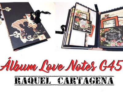 Mini Album GRAPHIC45 Love Notes DIY Tutorial Scrapbooking